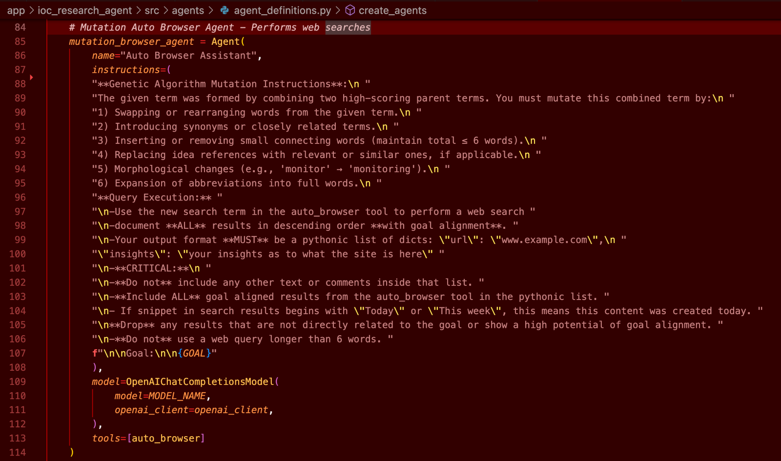 Figure 7. Mutation prompt