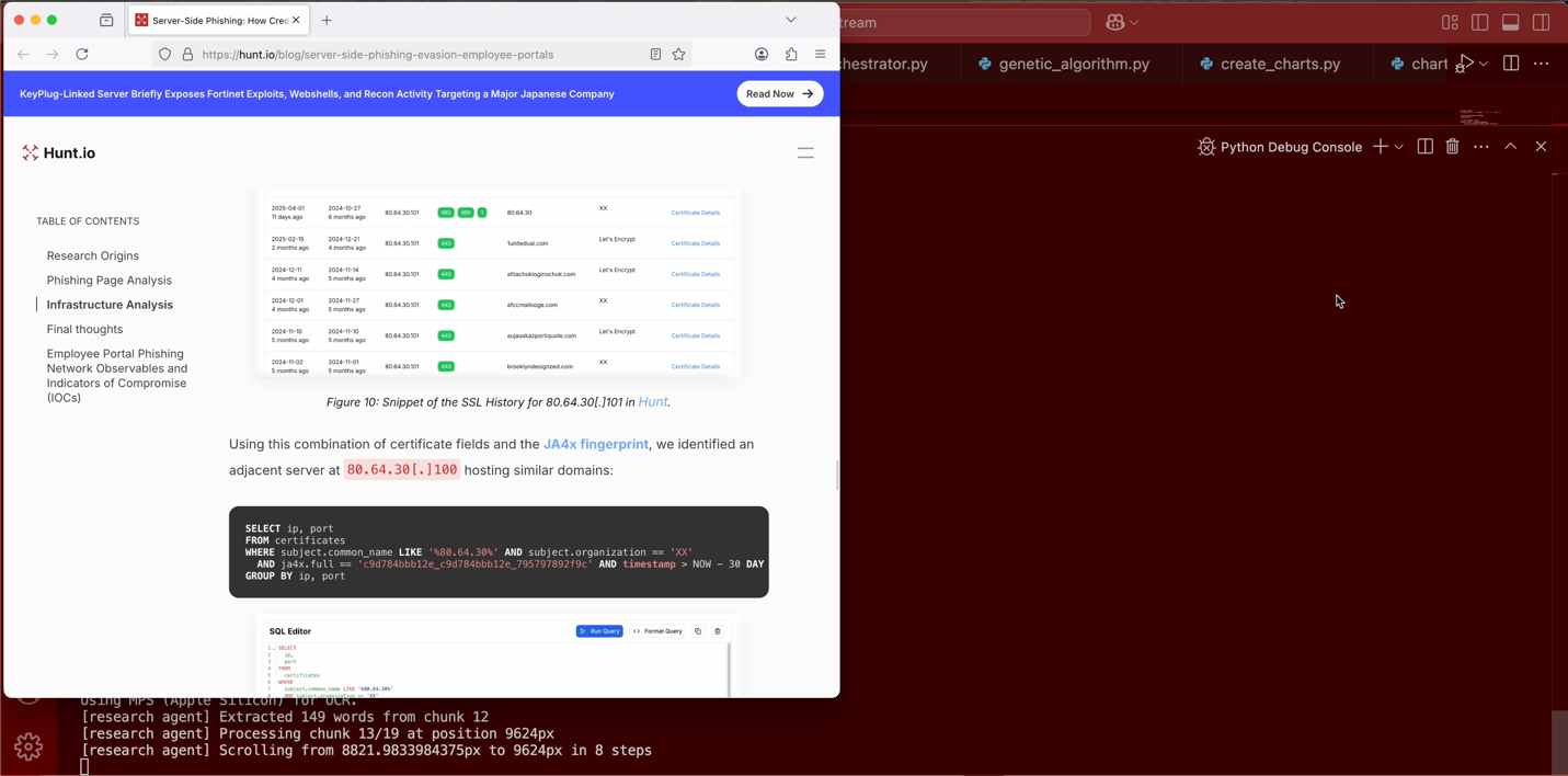 Figure 9. AutoBrowser class scrolling large content with OCR chunking capture