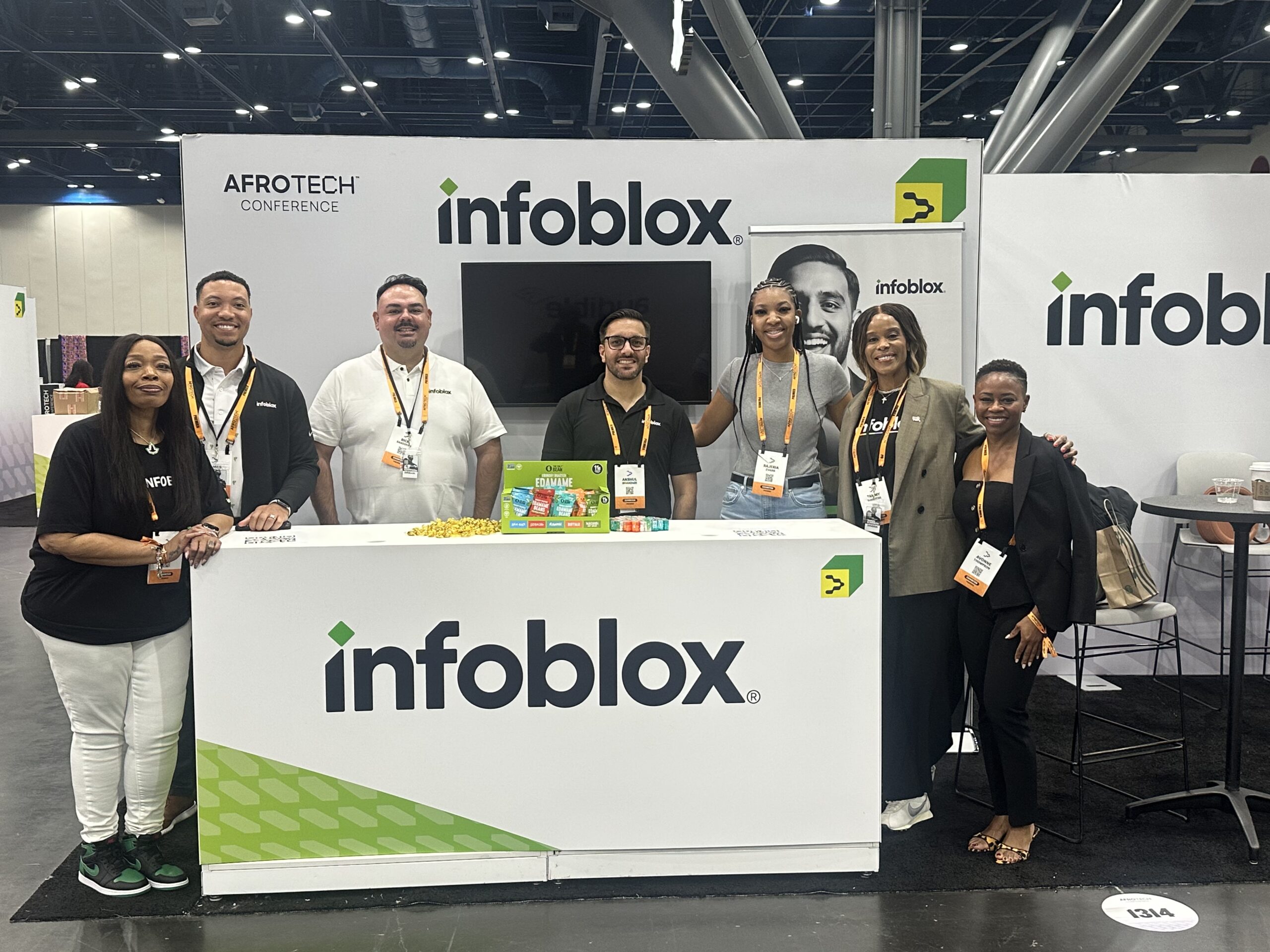 Infoblox group shot dinner - Afrotech 2025